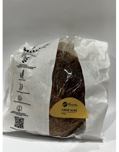 Paine alba cu maia vie 650g