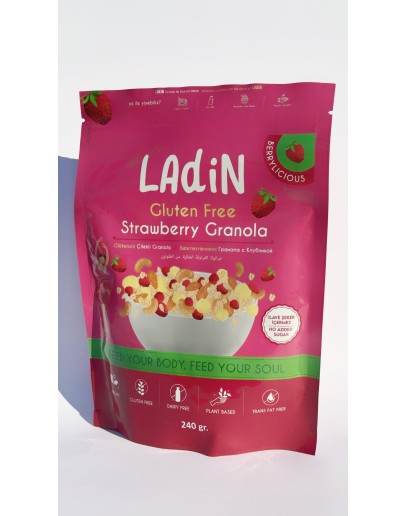 Granola fara gluten cu capsuni