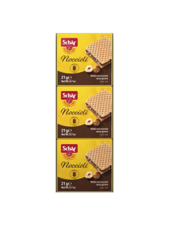 Napolitane Gluten Free Dr. Schar cu crema de nuci, 63 g.
