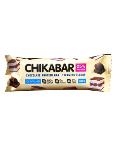 CHIKALAB Baton proteic glaz Tiramisu lapte  60g