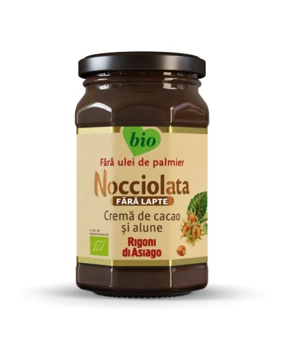 Nocciolata cremă BIO cu cacao și alune de pădure, fără lapte