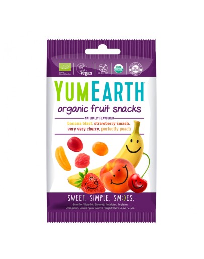 Organic Fruit Snacks, 50g, YumEarth