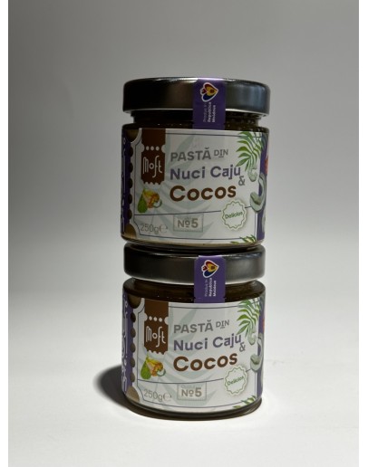 Pasta din Nuci Caju si Cocos Moft 250 g