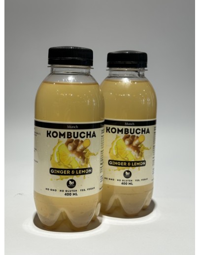 Kombucha Munch Lamaie si Ghimbir 400ml