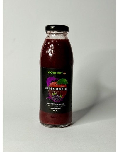 Suc natural din mure si mere Vioberry 300ml