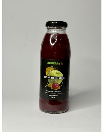 Suc natural din mere si visine Vioberry 300ml